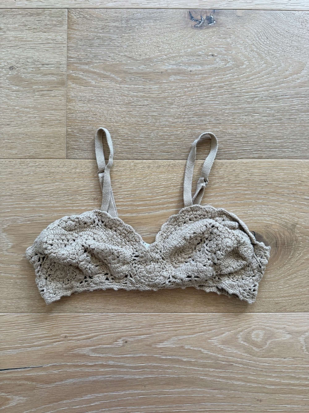 Free People Crochet Bralette in Beige - Women Intimates